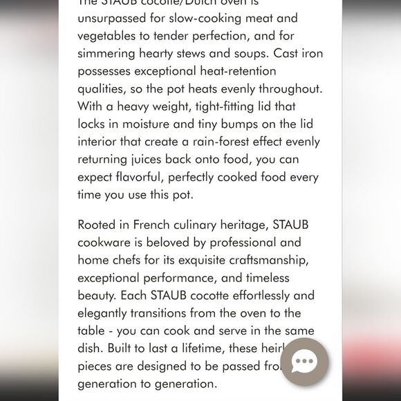 Staub 4Qt. Enameled Cast Iron Round Dutch Oven- Matte Black - Picture 7 of 12